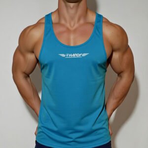 Camiseta Tank top azul azur