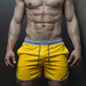 Short Leggo / amarillo con gris